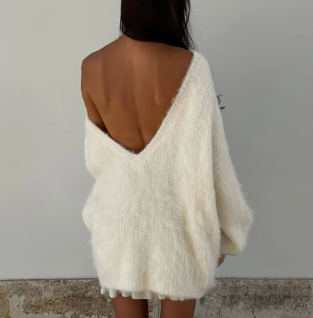 Esme™ - Fluffy Oversized Sweater Dress