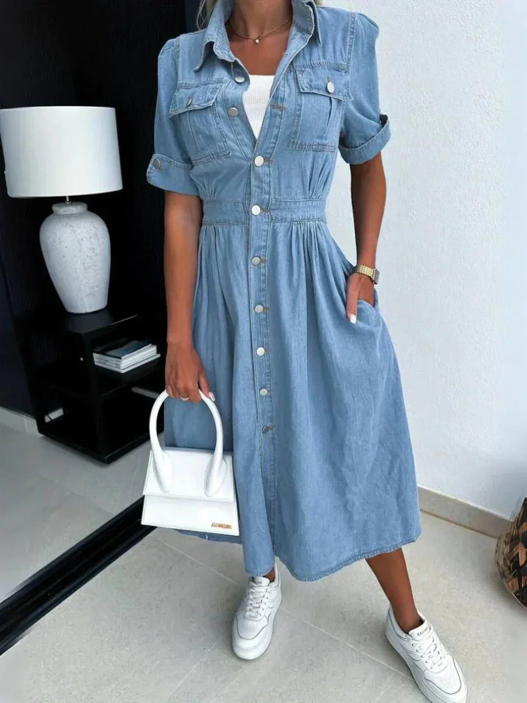 Clémencia | Robe en Jean Tendance